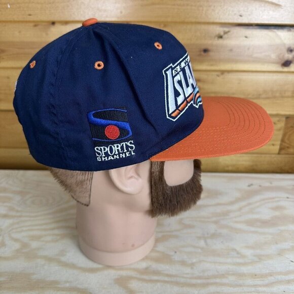 Vintage 90s NHL New York Islanders Snapback Hat JC Penney The Sports Channel - Picture 2 of 5